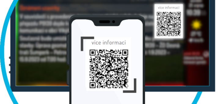 QR kód s odkazem na další informace